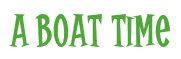 Rendering "A Boat Time" using Cooper Latin