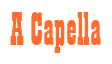 Rendering "A Capella" using Bill Board