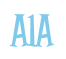 Rendering "A1A" using Cooper Latin