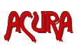 Rendering "ACURA" using Agatha