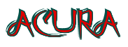 Rendering "ACURA" using Charming