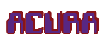 Rendering "ACURA" using Computer Font
