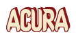 Rendering "ACURA" using Callimarker