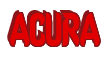 Rendering "ACURA" using Callimarker