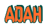 Rendering "ADAH" using Callimarker