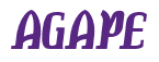 Rendering "AGAPE" using Color Bar