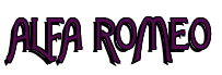 Rendering "ALFA ROMEO" using Agatha