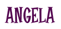 Rendering "ANGELA" using Cooper Latin
