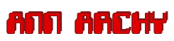 Rendering "ANN ARCHY" using Computer Font
