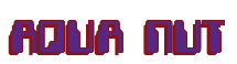 Rendering "AQUA NUT" using Computer Font