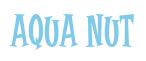 Rendering "AQUA NUT" using Cooper Latin