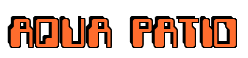 Rendering "AQUA PATIO" using Computer Font