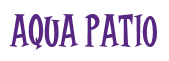 Rendering "AQUA PATIO" using Cooper Latin