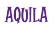 Rendering "AQUILA" using Cooper Latin