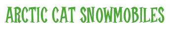 Rendering "ARCTIC CAT SNOWMOBILES" using Cooper Latin