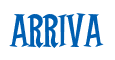 Rendering "ARRIVA" using Cooper Latin