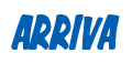 Rendering "ARRIVA" using Big Nib