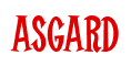 Rendering "ASGARD" using Cooper Latin