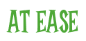 Rendering "AT EASE" using Cooper Latin