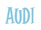 Rendering "AUDI" using Cooper Latin