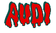 Rendering "AUDI" using Drippy Goo