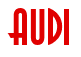 Rendering "AUDI" using Asia