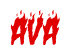 Rendering "AVA" using Charred BBQ