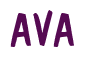 Rendering "AVA" using Dom Casual