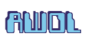 Rendering "AWOL" using Computer Font
