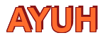 Rendering "AYUH" using Arial Bold