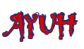 Rendering "AYUH" using Buffied
