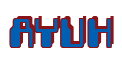 Rendering "AYUH" using Computer Font