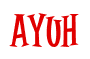 Rendering "AYUH" using Cooper Latin