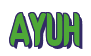 Rendering "AYUH" using Callimarker