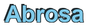 Rendering "Abrosa" using Arial Bold