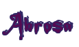 Rendering "Abrosa" using Buffied