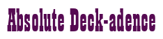 Rendering "Absolute Deck-adence" using Bill Board