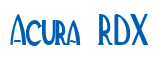 Rendering "Acura RDX" using Deco