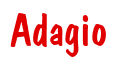 Rendering "Adagio" using Dom Casual