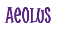 Rendering "Aeolus" using Cooper Latin
