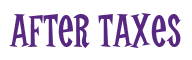 Rendering "After Taxes" using Cooper Latin