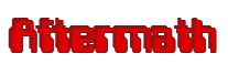 Rendering "Aftermath" using Computer Font