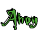 Rendering "Ahoy" using Buffied