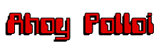 Rendering "Ahoy Polloi" using Computer Font