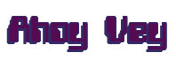 Rendering "Ahoy Vey" using Computer Font