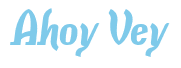 Rendering "Ahoy Vey" using Color Bar