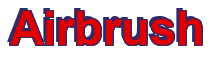 Rendering "Airbrush" using Arial Bold