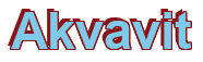 Rendering "Akvavit" using Arial Bold