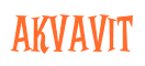 Rendering "Akvavit" using Cooper Latin