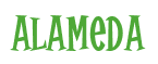 Rendering "Alameda" using Cooper Latin